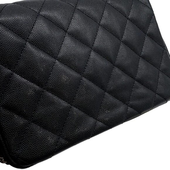 CHANEL Mini Matelasse ChainShoulder Bag Calfskin Black - Picture 5 of 14